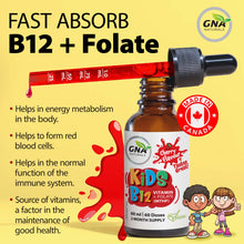GNA Naturals Kids Vitamin B12 with Folate Supplement
